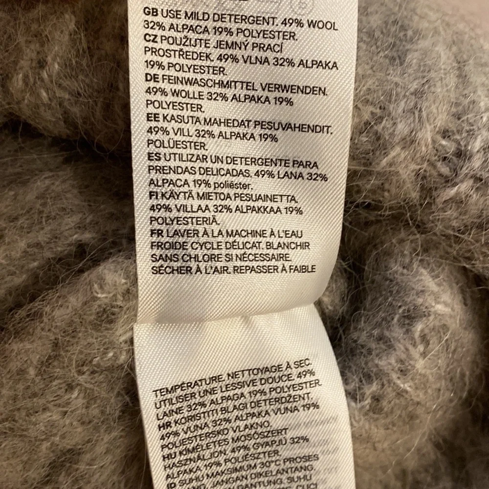 H&M Wool Alpaca Blend Soft Gray Knit Hat. New . No tags